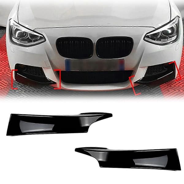 For 1 120i F20 Y 2012-2014 Støtfangerleppe Diffuser Splitter Spoiler Beskytter