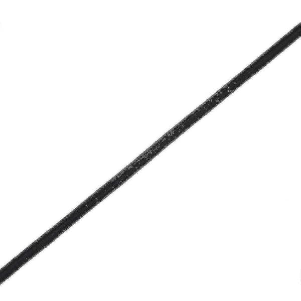 4mm Bredt Elastisk Bånd, Rund Elastisk Snor Høy Kvalitet Black 5m