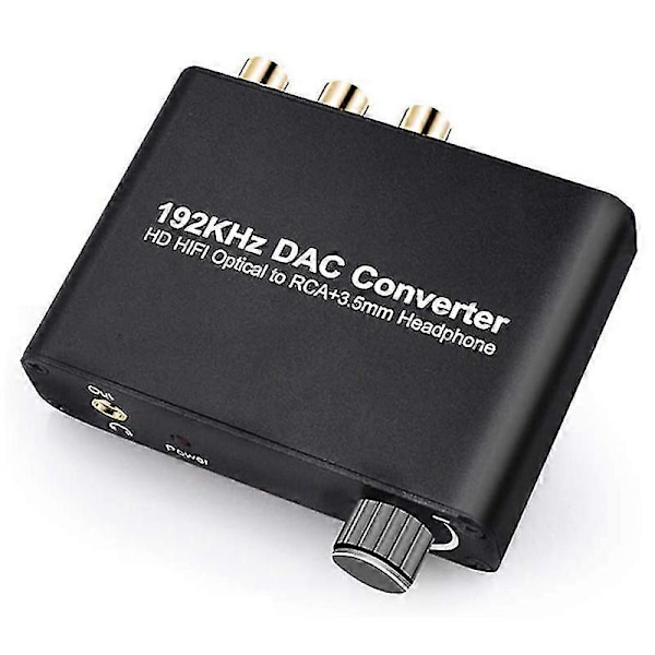 5.1ch DAC-omvandlare Ljuddekoder Digital Optisk Koaxial Toslink Till RCA 3.5mm Jack Stöd För Dolb