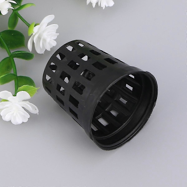 10 stk. Akvarium Plastik Potte Kurve Akvarium Vand Plante Blomst Græs Plantning Dekoration Sort - Mellem Størrelse