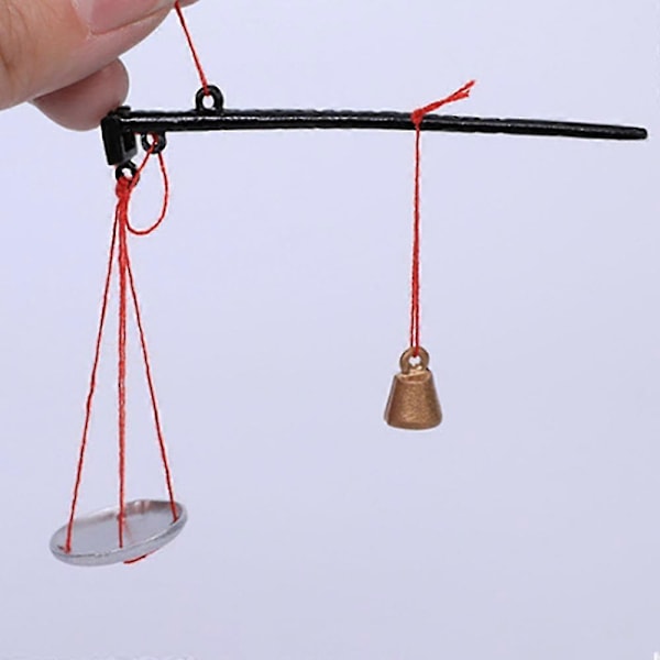 1:12 Dukkehus Miniatyr Mini Plattform Vekt Stang Vekt Krok Dukkehus Miniatyr Møbler