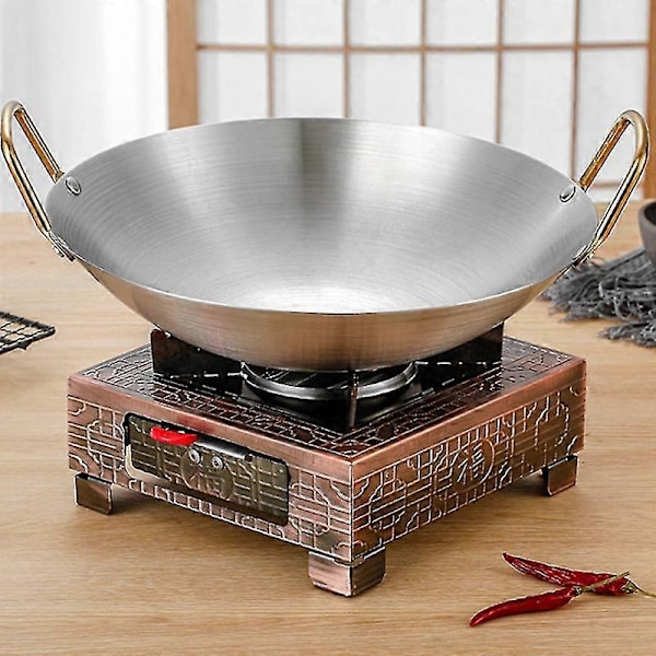 Tykkere rustfritt stål gryte, tykkere gryte, husholdnings tørrgryte, hot pot, utendørs matlagingsgryte, chafing di