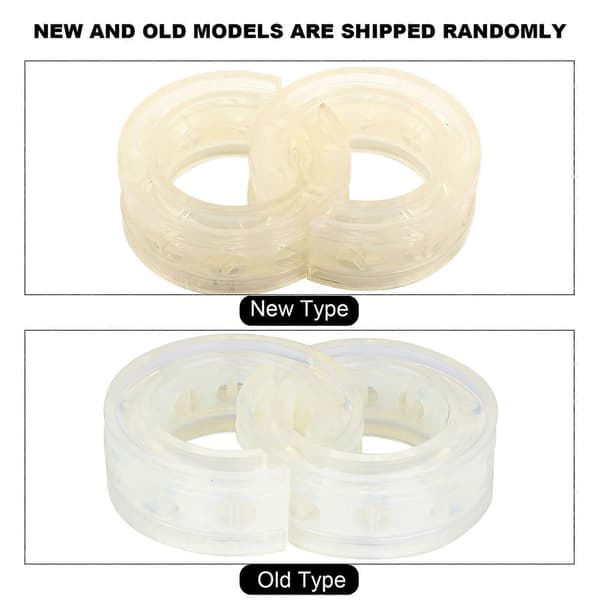 2st Transparent Bil Stötdämpare Buffert Fjäder Bumper Kudde Typ D
