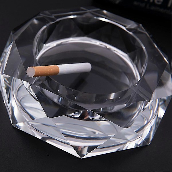 10cm Kristall Askfat Glas Hantverk Kreativ Personlighet Trend Hemma Kontor Hotellklubb Ktv Kristall Aska