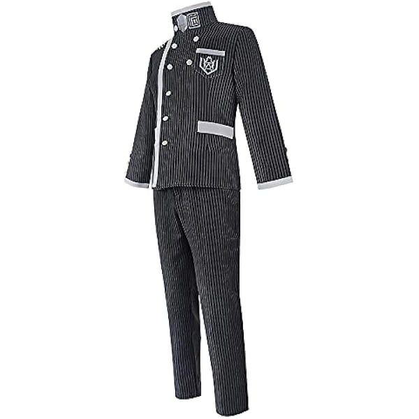 Saihara Shuichi Cosplay kostym skoluniform komplett set outfit Halloween maskeraddräkt för män S