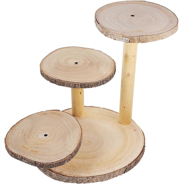 Træ Cupcake Stand Detailhandel Display Stand Træ Cupcake Stand Rustik Multi-lags Cupcake Stand