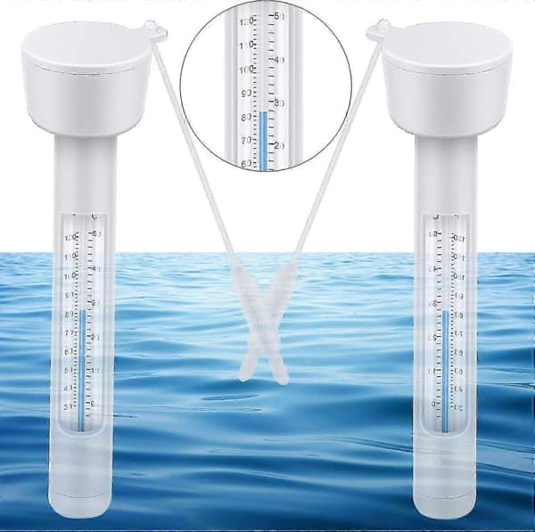 2 st Flytande Pooltermometer Termometrar Med Stöttåligt Rep För Alla Pooler, Spa, Badtunnor