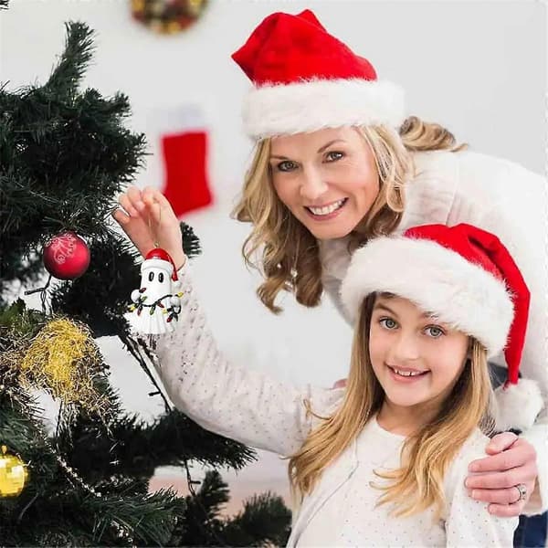 Julgransprydnad Röd Hatt Spöke Charm Liten Spökstaty