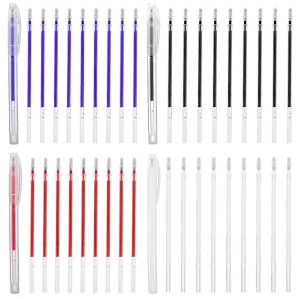 4 Set Tygmärkningspennor Värmeförsvinnande Pennor DIY Sömnadsmärkningspennor Tygpennor