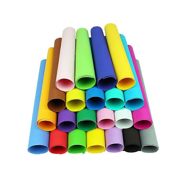 10 stk DIY Ark Papir Fargerike Ark Assorterte Farger For DIY Håndverk (50 x 50cm)