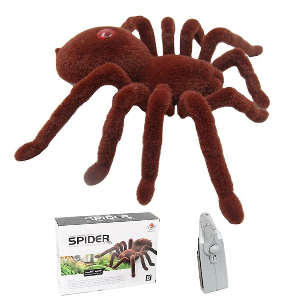 Fjärrkontrollerad Spindel Halloween Skräck Hårig Spindel Skämtleksaker För Halloween Dekoration Födelsedag Aprilskämt Halloween Gags Skämtleksaker
