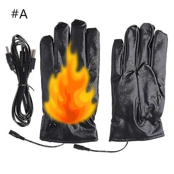 Paksunnettu vuori, kokosormihanskat, sähkölämmitteiset lämpöhanskat naisille ja miehille Double-sided heating