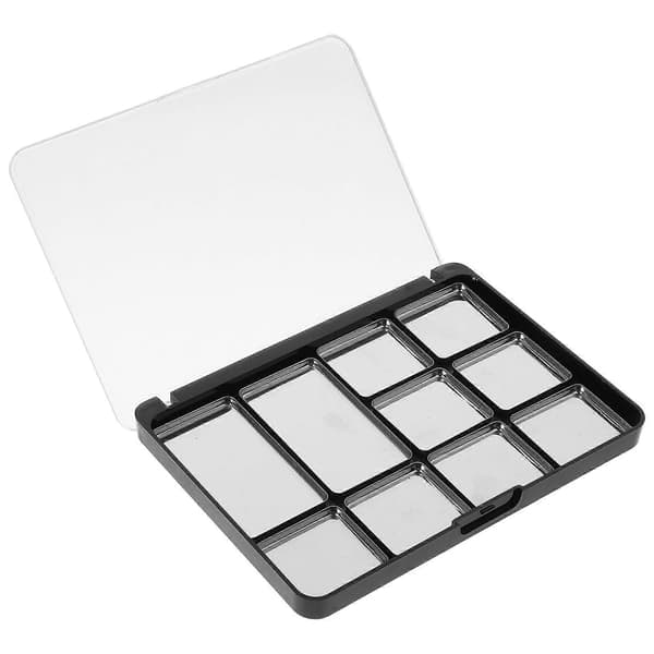 1 Set Ögonskuggspalett Tom Makeup Ögonskuggsbricka Makeupbehållare med Ögonskuggspannor