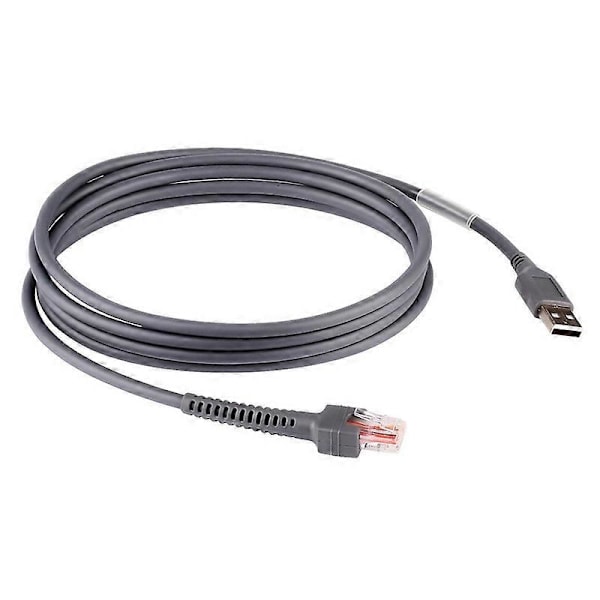 1,8 m højhastigheds USB 2.0 A han til RJ45 kabel til Symbol stregkodescanner LS2208