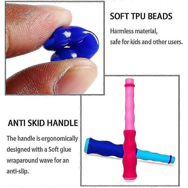 Pärlhopprep, Segmenterat träningshopprep, 2-pack