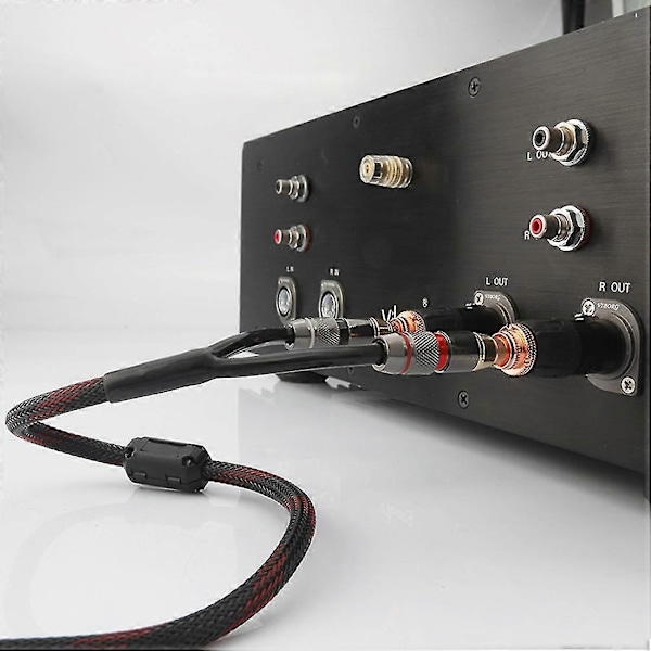 Xlr - Fe -liitäntäadapteri, pinnoitettu punainen pistoke Hifi O -liittimelle (xlr)
