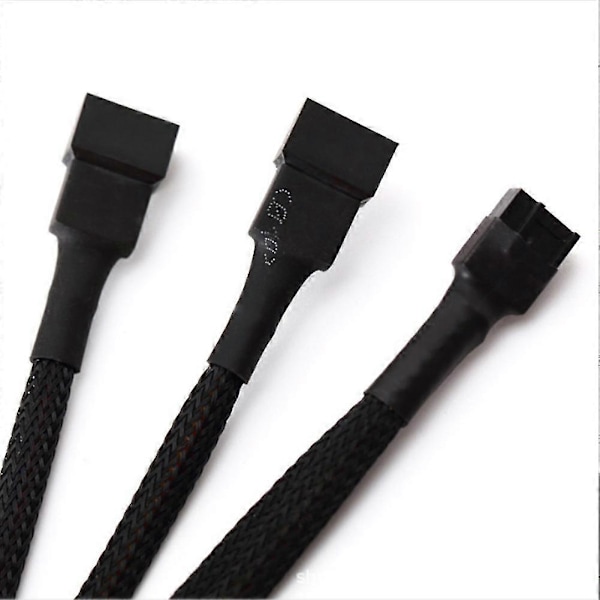 10 Stk. Computerkabinet 4pin 1 Træk 2 Køleventilator Kabel 4pin 1 Punkt 2 Ventilator Interface Forlænger Ca