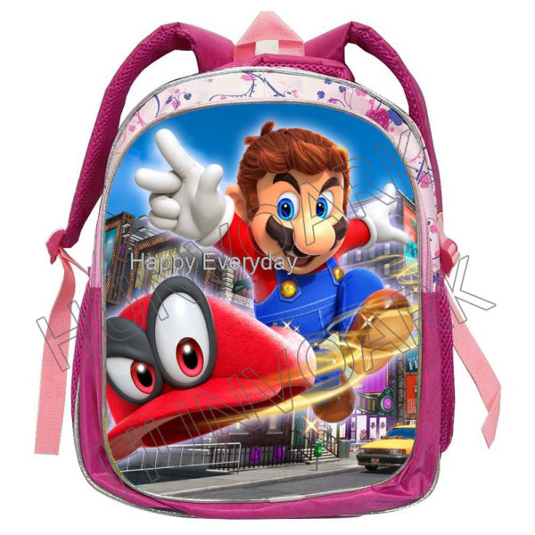 Princess Peach Skolväska Tecknad Söt Förskola Barn Skolväska multi