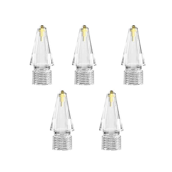 For Blyant 1/2 Blyantspisser Erstatning Ipencil Nibber Høy Sensitivitet Stylus 5 Stk/sett Pennspisser Spar