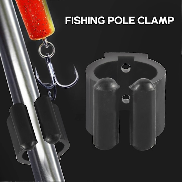 20 stykker vanlige fiskestavs oppbevaringsklips, fiskestavs holder oppbevaringsstativ, 2 stiler & 10 stk hver