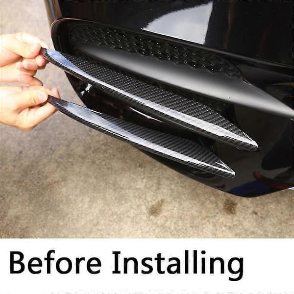 Kulfiber Frontkofanger Læbe Splitter Spoiler Tågelygter Trim Sticker Til E Klasse W213 E200 E300 E4