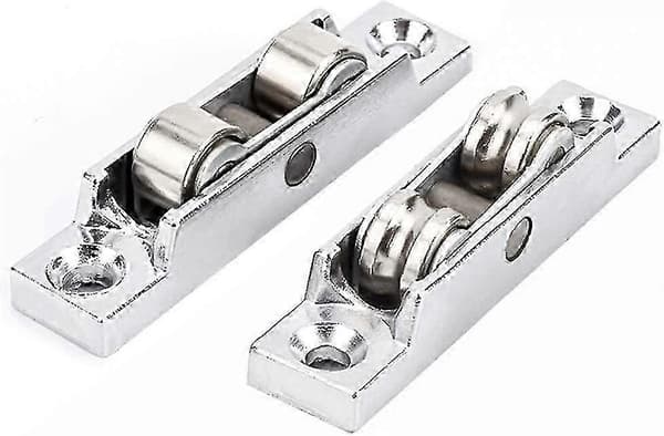 4 stk. skydevindue remskive zinklegering hardware, dobbelt balancer hjul vinkeljustering, dør tilbehør