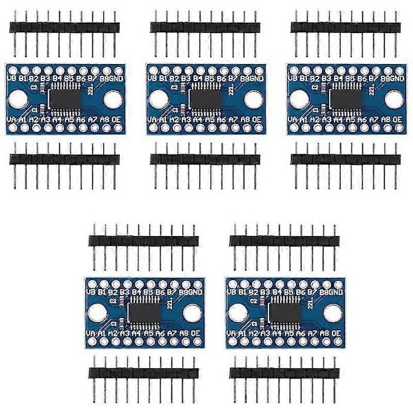 5 st Txs0108e 8-kanals logiknivåomvandlare Bidirektionell höghastighets full duplex växlare 3.3v 5v