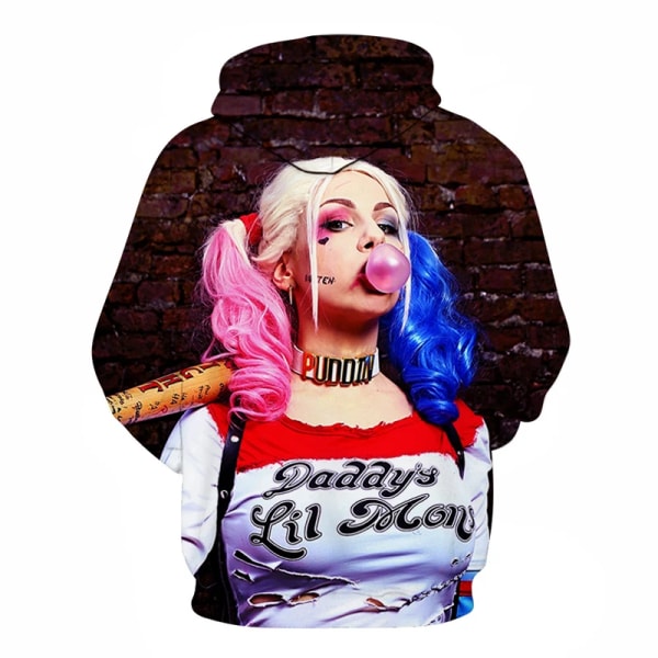 3D-tryckt mode för män och kvinnor, långärmad ytterkläder, streetwear, O-ringad tryckt hoodie style 1 4XL