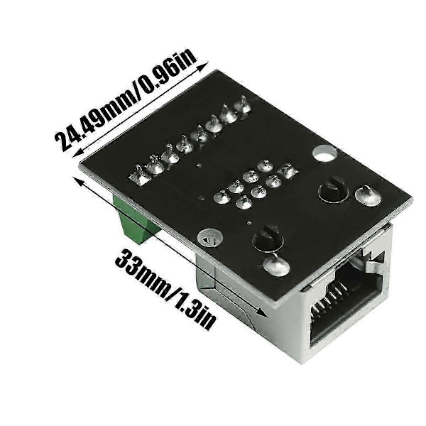 4 stk. RJ45 Ethernet Hunnkontakt Breakout Board, 2,54 mm Koblingsbrett Skjermet Nettverksadapter Terminal