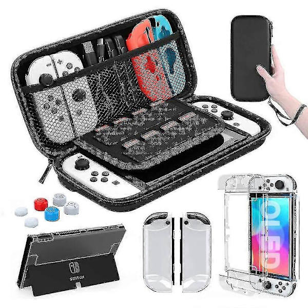 Jule Switch Oled Etui til Nintendo Switch Oled Bæretaske Pose Tilbehør Black