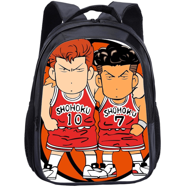 Slam Dunk Ryggsäck med Tryck för Tonårspojkar Flickor Väskor Canvas Student Skolväskor style 5