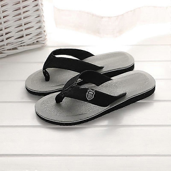 Sommartofflor Herr Flip-flops Strand Sandaler Halkfria Casual Plattor 2022 Tofflor Inomhus Hemskor För Män Utomhus Sandaler A-4 44