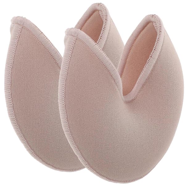 1 Par Fot Tåskydd Elastiska Tåhättor Dans Halvstrumpor Framfotskydd Dansfothandskar för Kvinnor 10x9.5cm