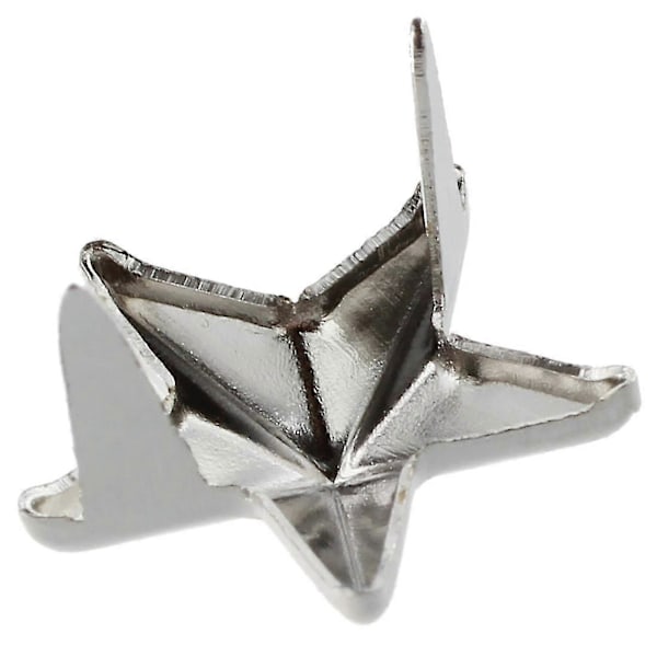 100 X Silver Star Nitar För Väska/skor/handskar 10mm