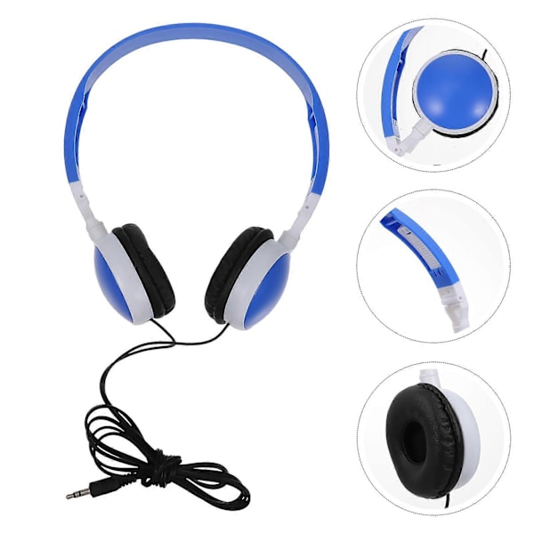 1 stk. Hodetelefon for barn Stereo Sammenleggbart Musikkheadset Kablet Øretelefon for barn