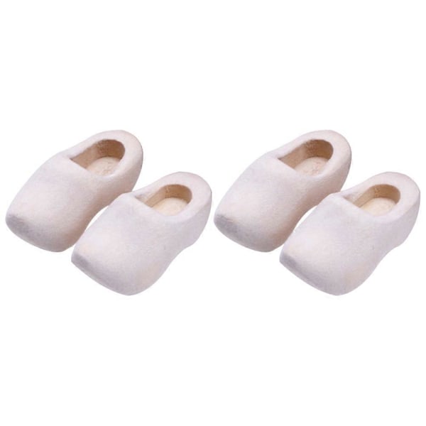 2 Par Mini Tresko Miniatyr Tresko Blanke Tresko Dukkehusdekor