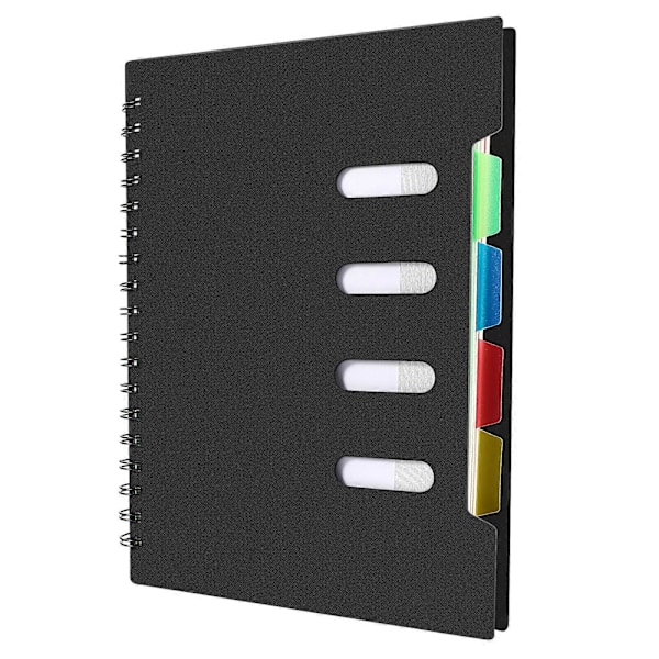 1 stk. Løsbladet notesbog Linjeret papir Notesbog Binder Journal Planner Notesblok (Tilfældig stil)