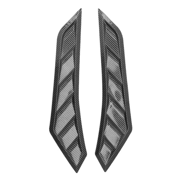 2 stk. Hætteventiler i kulfiberstil Bonnet Cover Gummi Front Bonnet Ventil Universal til bil