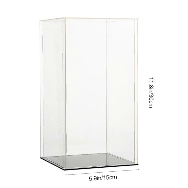 1st Praktisk Akryl Modell Display Box Transparent Modell Skyddsbox