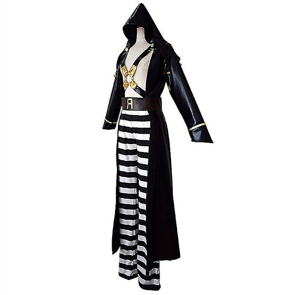 Halloween Jojo's Bizarre Adventure Risotto Nero Cosplay Kostume Voksen Mænd Top Bukser Frakke Sæt Halloween Karneval Kostume Høj Kvalitet L