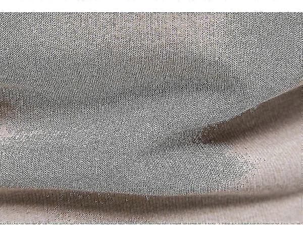 Herr Enfärgad Polokrage Basic Tröja Vinter Slim Fit Tjock Stickad Varm Pullover Topp Beige 4XL