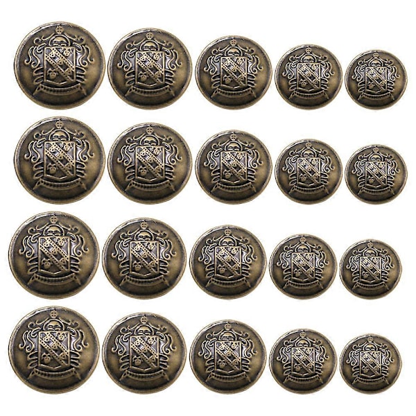 50 stk. DIY Syknapper Vintage Messingknapper Kleserstatningsknapper