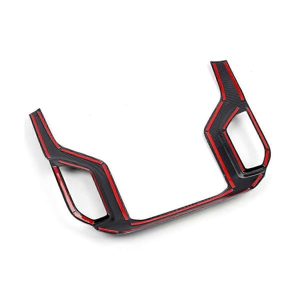 Bil Karbonfiber Senterkonsoll Dashbord Navigasjon A/C Uttak Deksel Trim Panel For 2019-2022