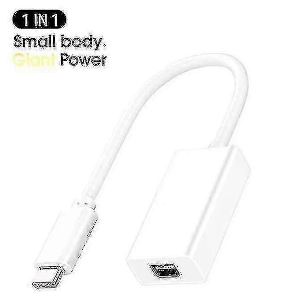 1x Thunderbolt 3 till Thunderbolt 2 Adapter Typ C Kabel USB för Pro