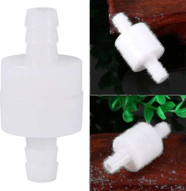 8mm Plastbackventil med Enkelriktad Backventil för Vatten, Bränsle, Vätska, Luft
