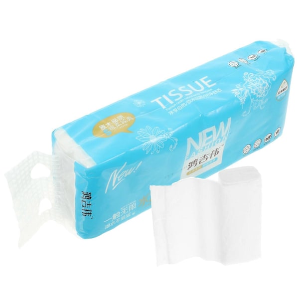 12 Rullar Coreless Toalettpapper 5-lagers Rullpapper Badrumspapper för Hemmakontor Hotell