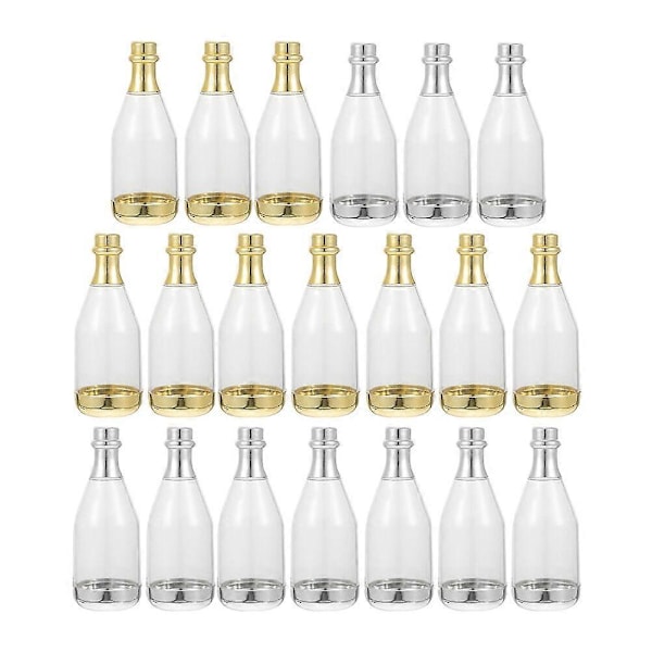 20 stk. Champagneflaskeformede festæsker slikæsker dekorative gaveæsker