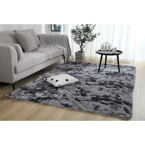 Tflycqsoft Modern Shaggy Matta 4x6.6 för Sovrum Vardagsrum Sovsal Barnrum Hem Dekorativ, Halksäker Plysch Fluffig Päls Area Mattor Bekväm Sjuksköterska