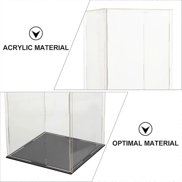 1st Praktisk Akryl Modell Display Box Transparent Modell Skyddsbox
