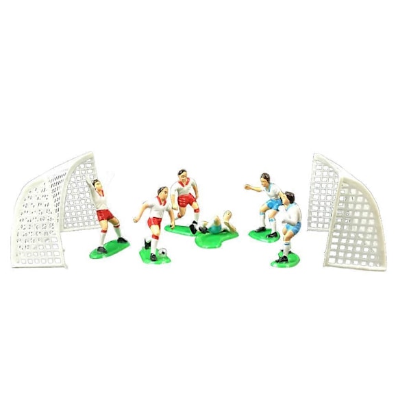 Kreativ Fodbold Kagepynt Fodboldspiller Kagedekoration Fødselsdagsform Sæt til Drenge